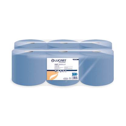 1-Ply Blue Centrefeed Rolls 300mx175mm (Pack of 6) 852660