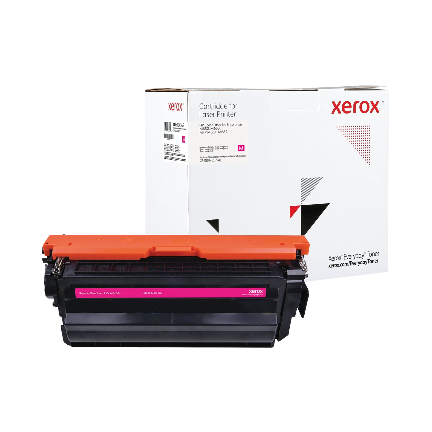 Everyday™ Magenta Remanufactured Toner by Xerox compatible with HP 655A (CF453A), Standard capacity