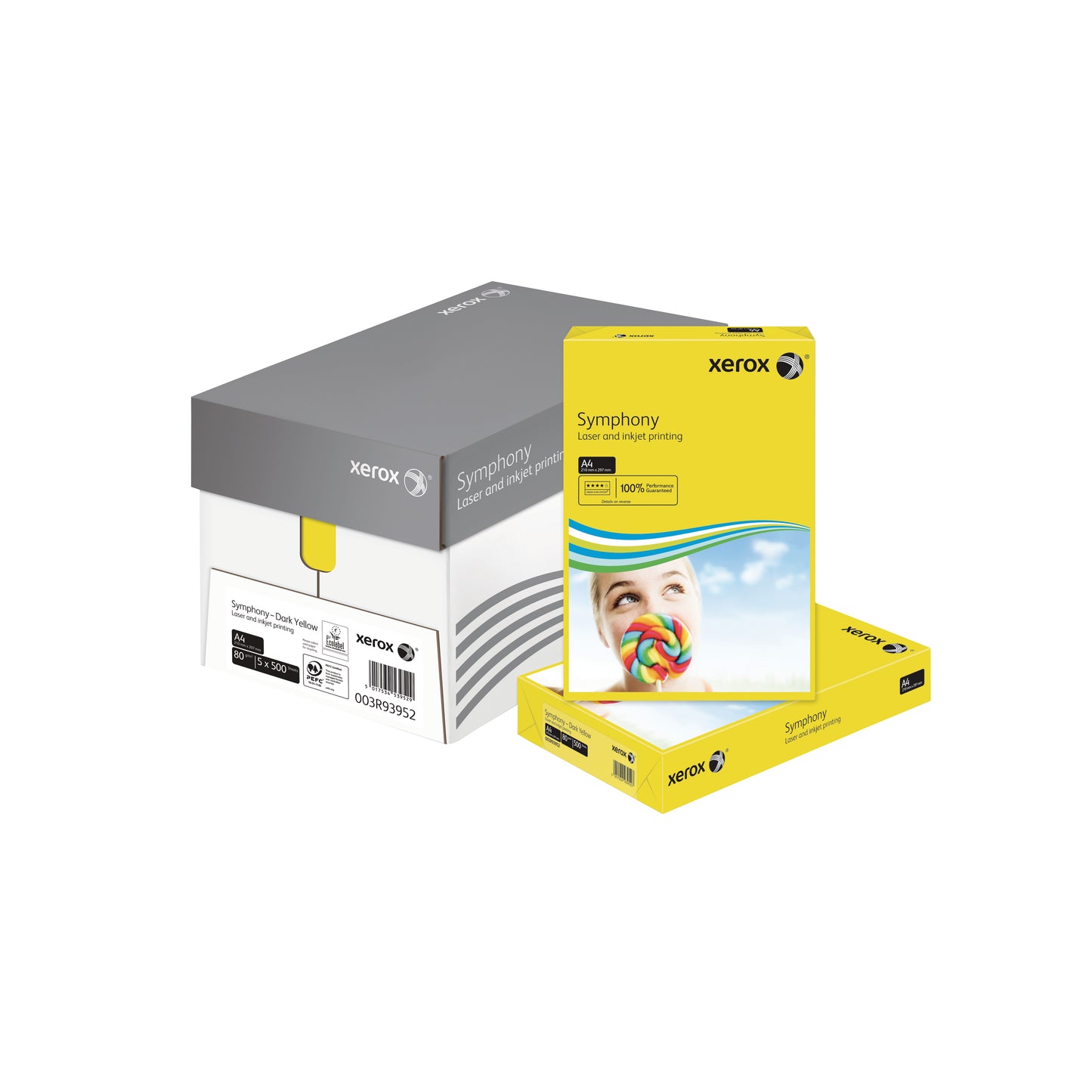 Xerox Symphony Dark Yellow A4 80gsm Paper (Pack of 500) XX93952