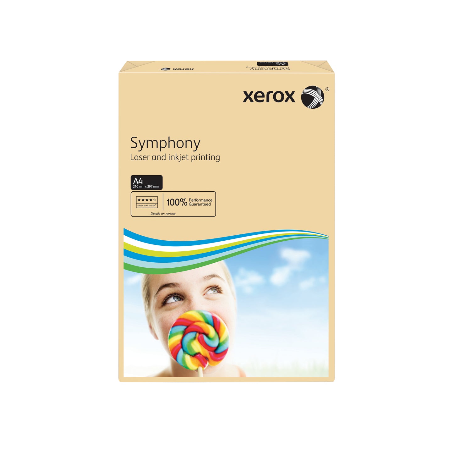 Xerox Symphony Pastel Tints Salmon Ream A4 Paper 80gsm 003R93962 (Pack of 500) 003R93962