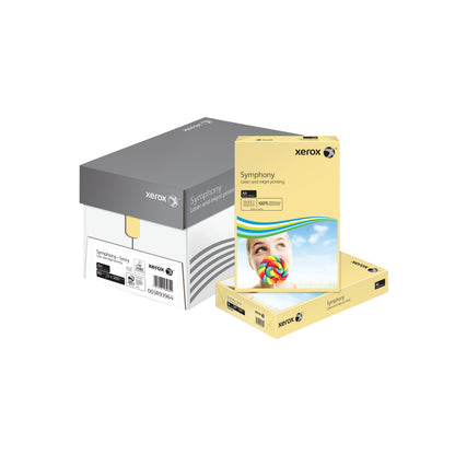 Xerox Symphony Pastel Tints Ivory Ream A4 Paper 80gsm 003R93964 (Pack of 500) 003R93964