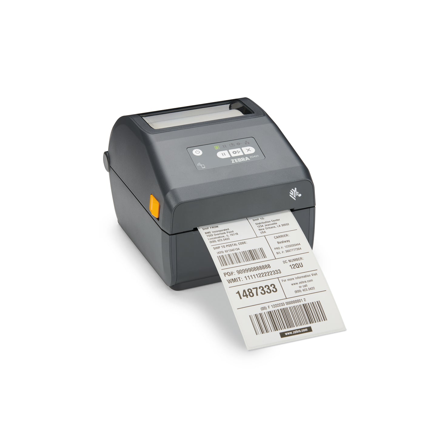 Zebra ZD421T Label Printer RTC USB Bluetooth BLE Ethernet Grey ZD4A042-30EE00EZ