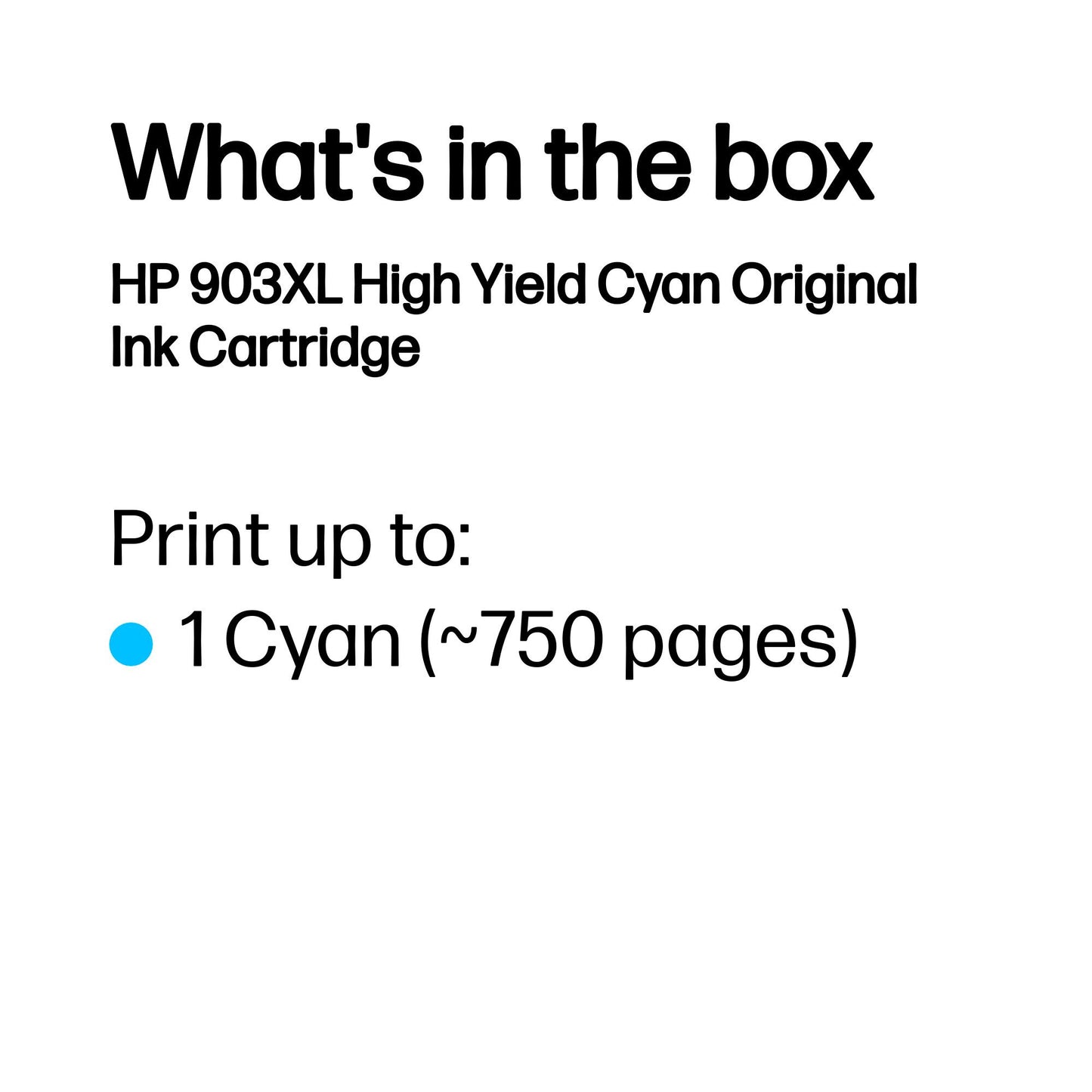 HP 903XL High Yield Cyan Original Ink Cartridge