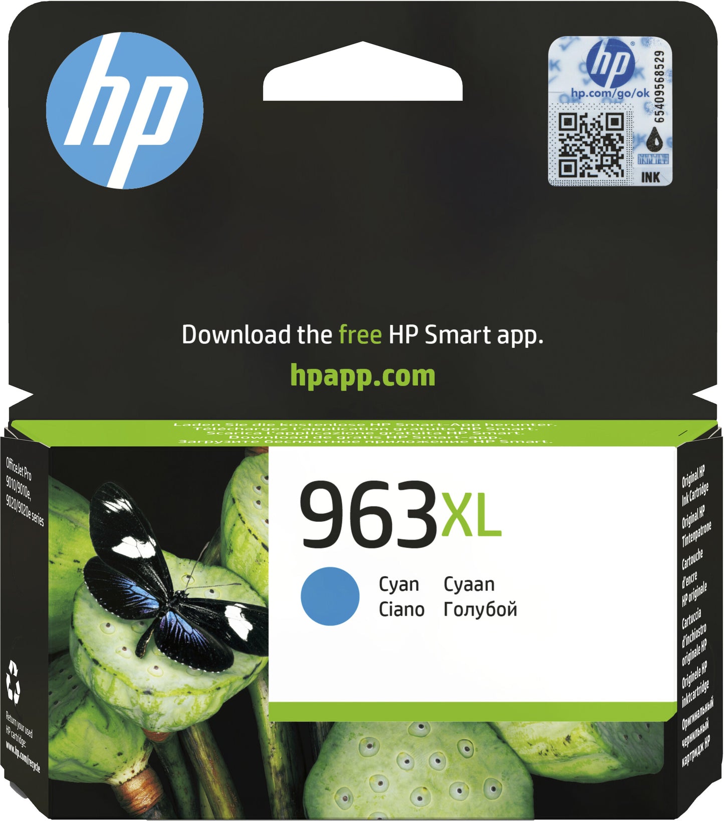 HP 963XL High Yield Cyan Original Ink Cartridge