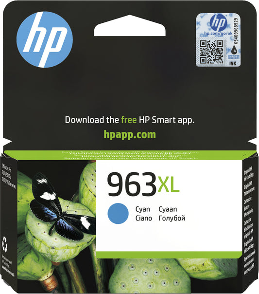 HP 963XL High Yield Cyan Original Ink Cartridge