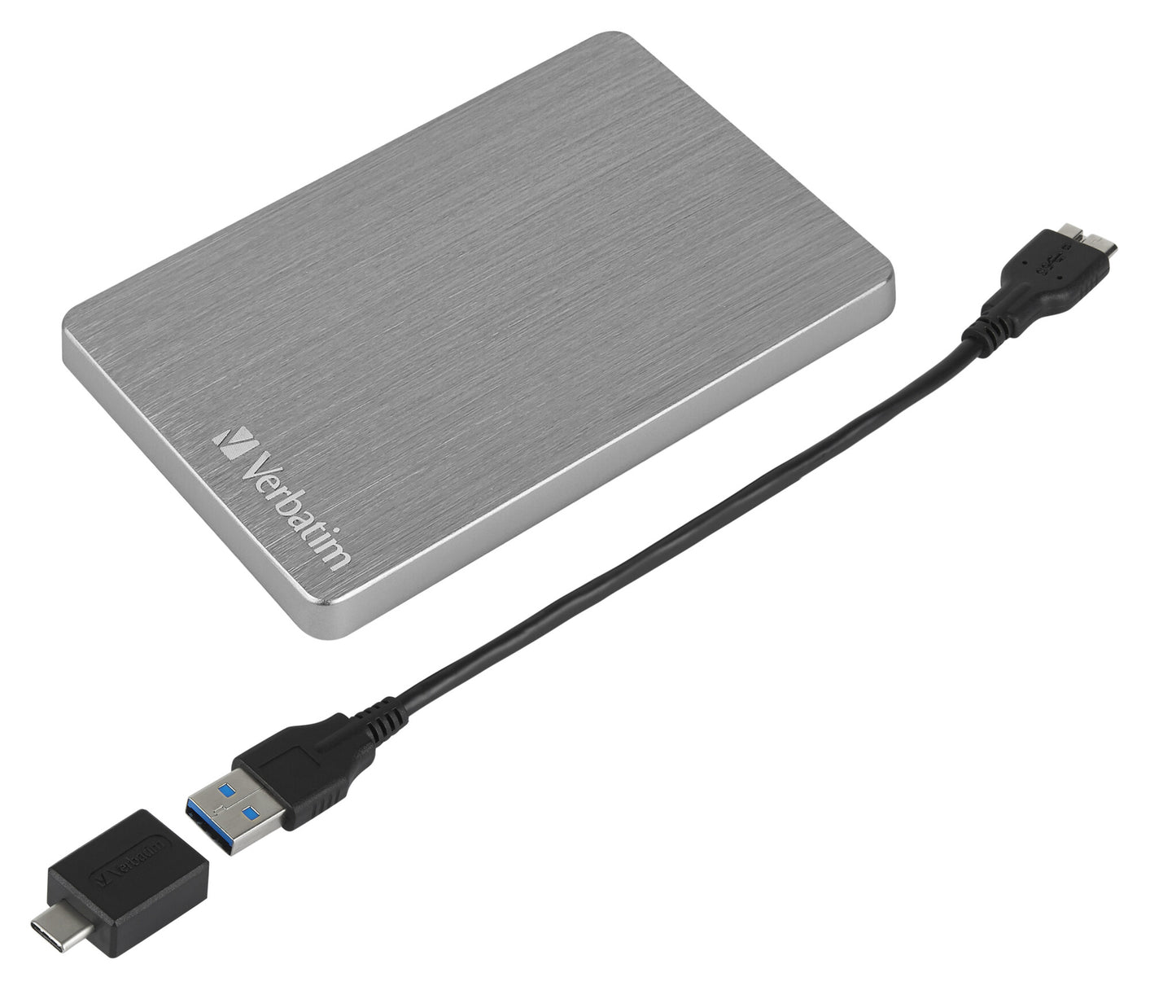 Verbatim Store 'n' Go ALU Slim Portable Hard Drive 2TB Space Grey