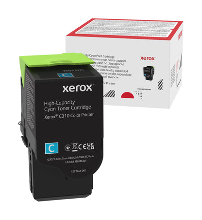 Xerox Genuine ® C310 Color Printer/C315 Color Multifunction Printer Cyan High capacity Toner Cartridge (5500 Pages) - 006R04365