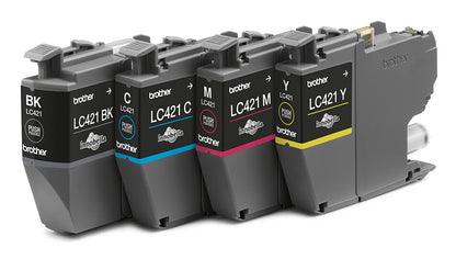 Brother LC421VALDR ink cartridge 4 pc(s) Original Black, Cyan, Magenta, Yellow