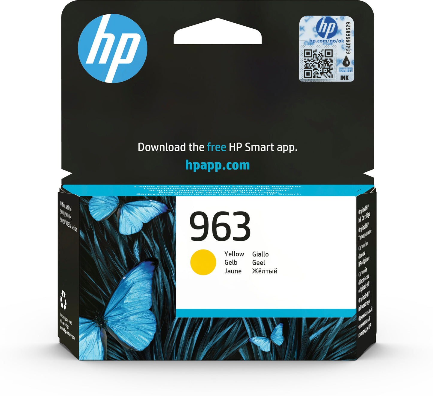 HP 963 Yellow Original Ink Cartridge