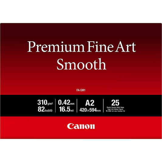 Canon FA-SM1 Premium Fine Art Smooth Paper A2 - 25 Sheets