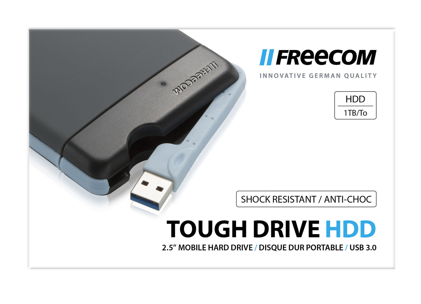 Freecom Tough Drive external hard drive 1 TB 5400 RPM 2.5" USB 3.2 Gen 1 (3.1 Gen 1) Grey