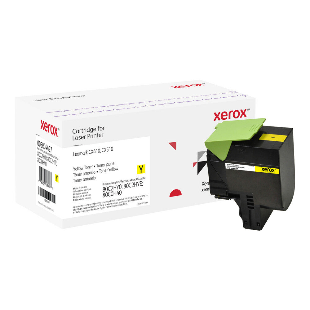 Everyday ™ Yellow Toner by Xerox compatible with Lexmark 80C2HY0; 80C2HYE; 80C0H40, High capacity