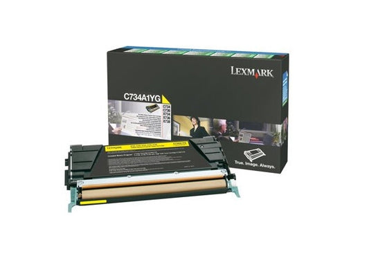 Lexmark C734A1YG toner cartridge 1 pc(s) Original Yellow