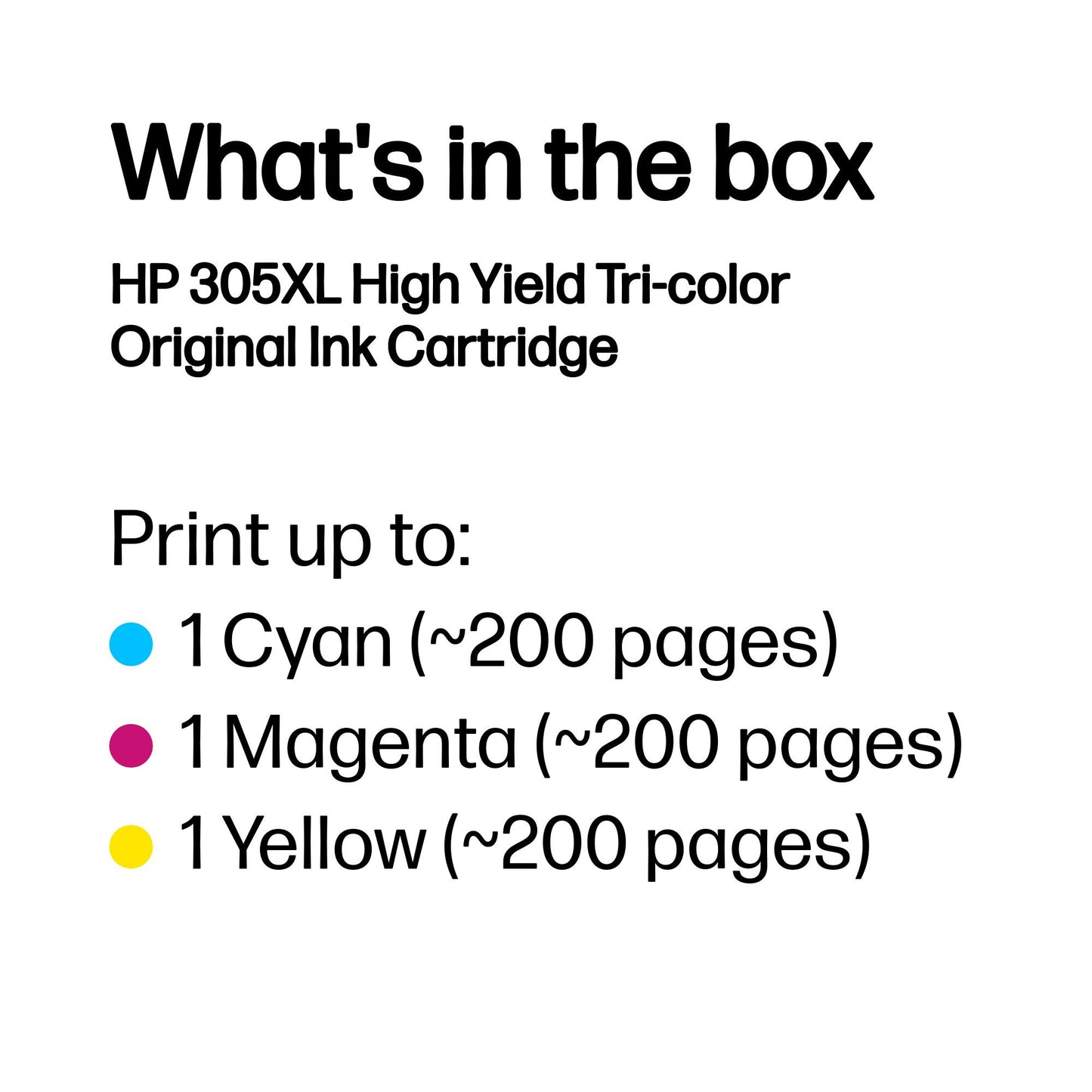 HP 305XL High Yield Tri-color Original Ink Cartridge