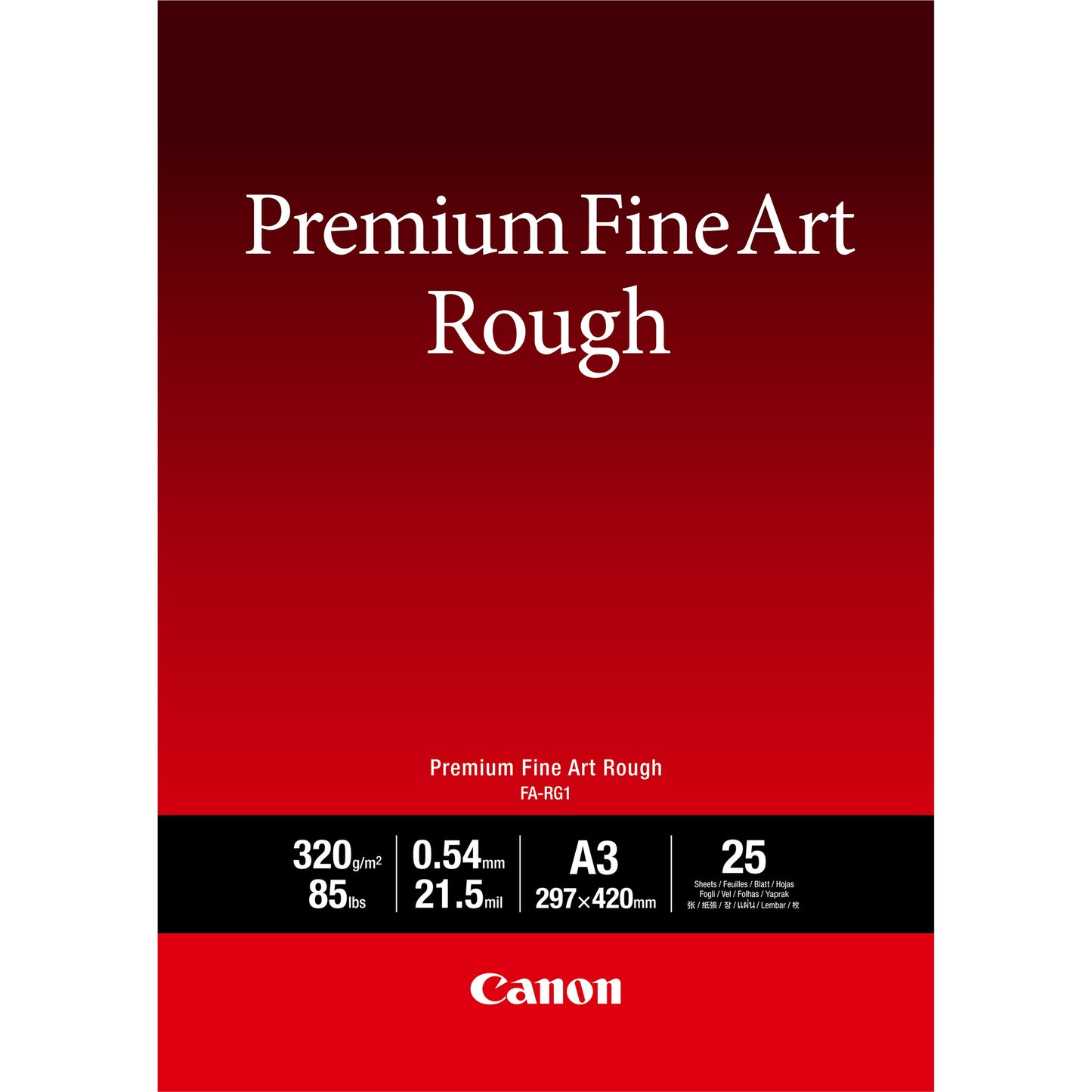 Canon FA-RG1 Premium Fine Art Rough Paper, A3, 25 sheets