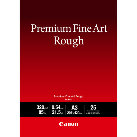 Canon FA-RG1 Premium Fine Art Rough Paper, A3, 25 sheets