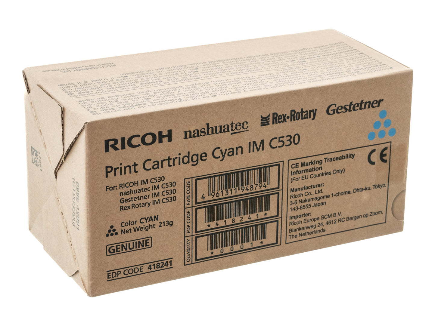 Ricoh 418241 toner cartridge 1 pc(s) Original Cyan