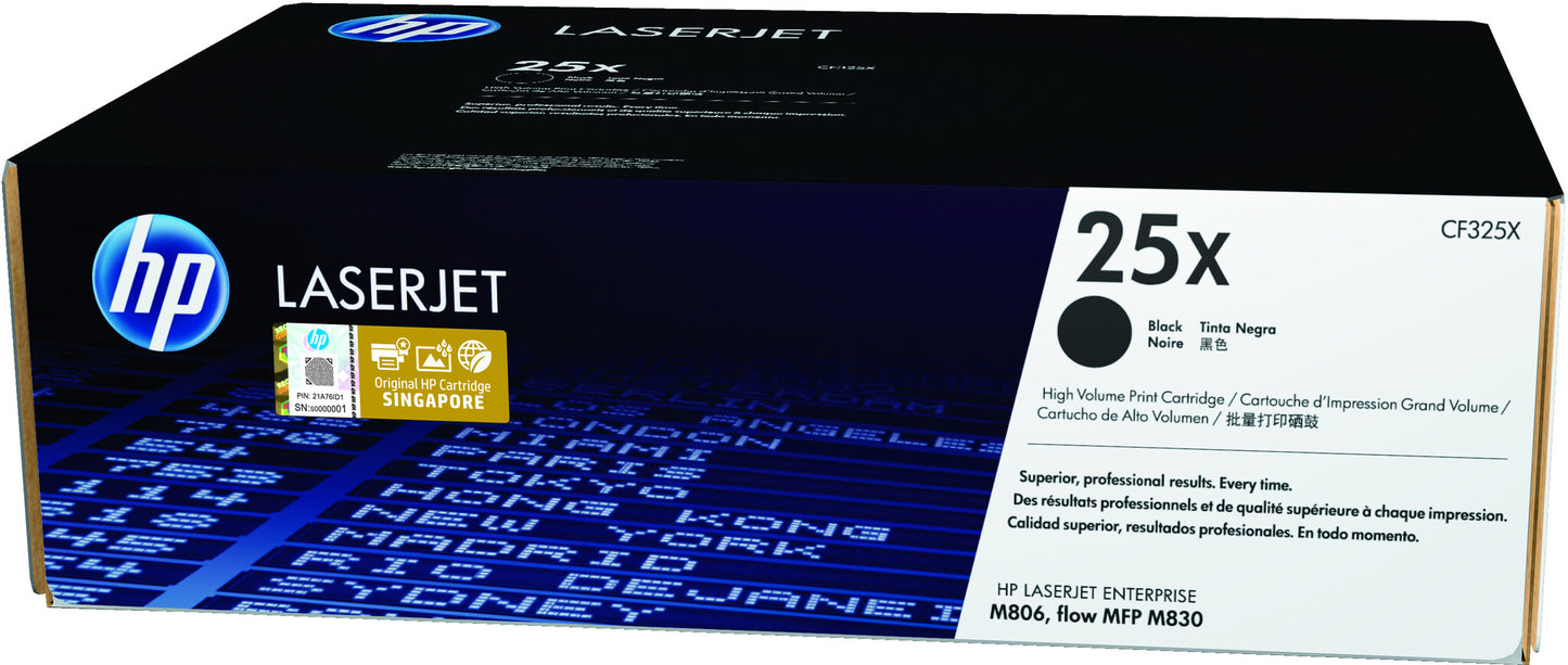 HP 25X High Yield Black Original LaserJet Toner Cartridge