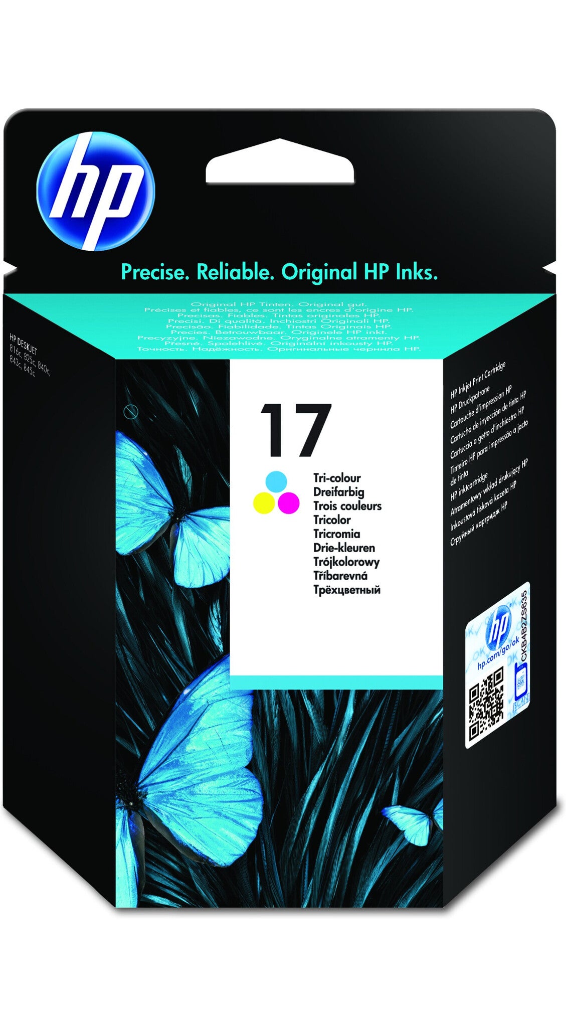 HP 17 Tri-color Original Ink Cartridge