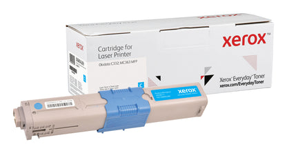 Everyday ™ Cyan Toner by Xerox compatible with OKI 46508711, High capacity
