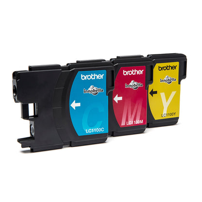 Brother LC1100RBWBP ink cartridge 3 pc(s) Original Cyan, Magenta, Yellow