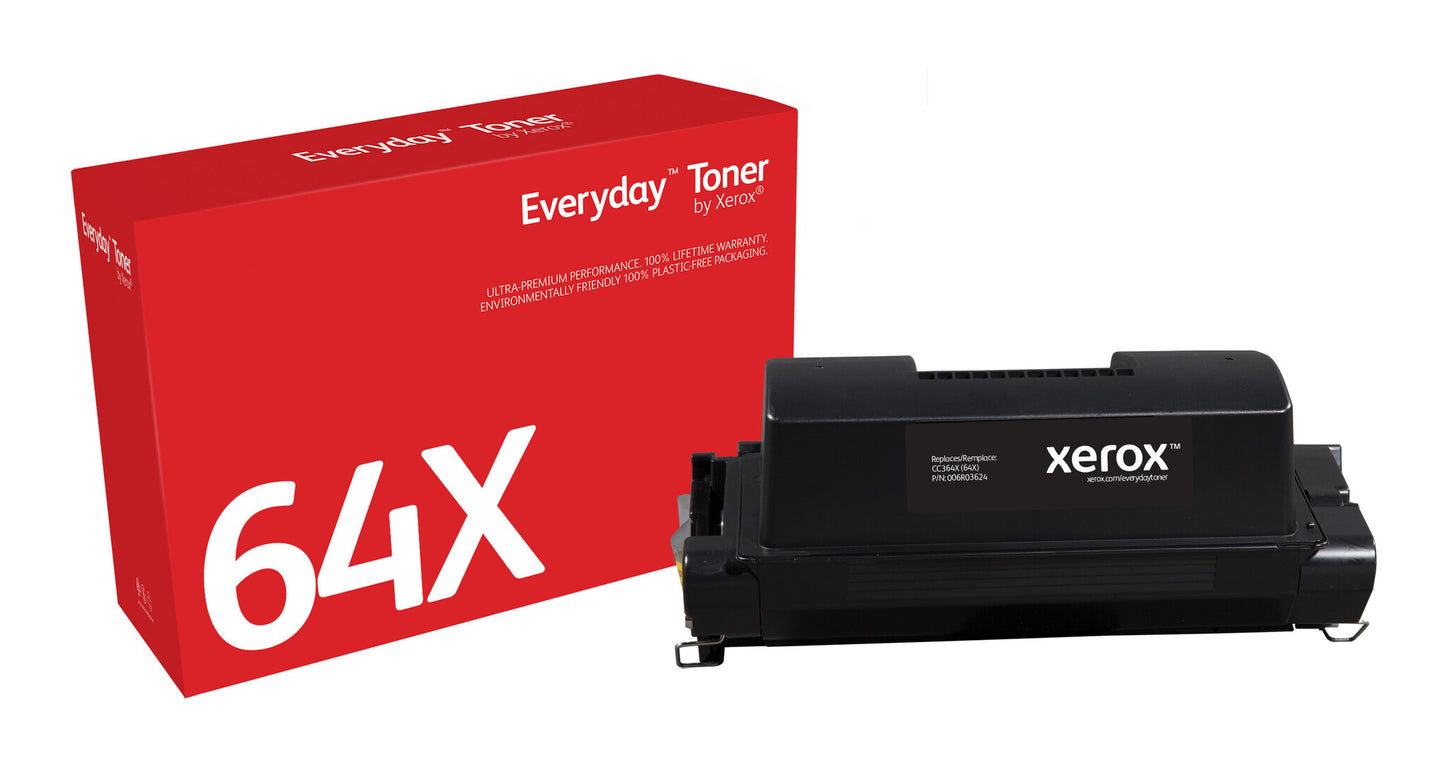 Everyday ™ Black Toner by Xerox compatible with HP 64X (CC364X), High capacity