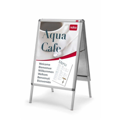 Nobo Premium Plus A0 A-Board Sign Holder with Snap Frame