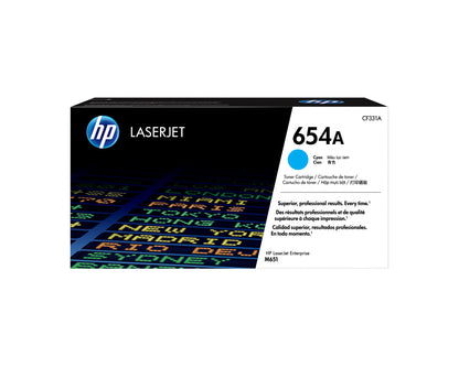 HP 654A Cyan Original LaserJet Toner Cartridge