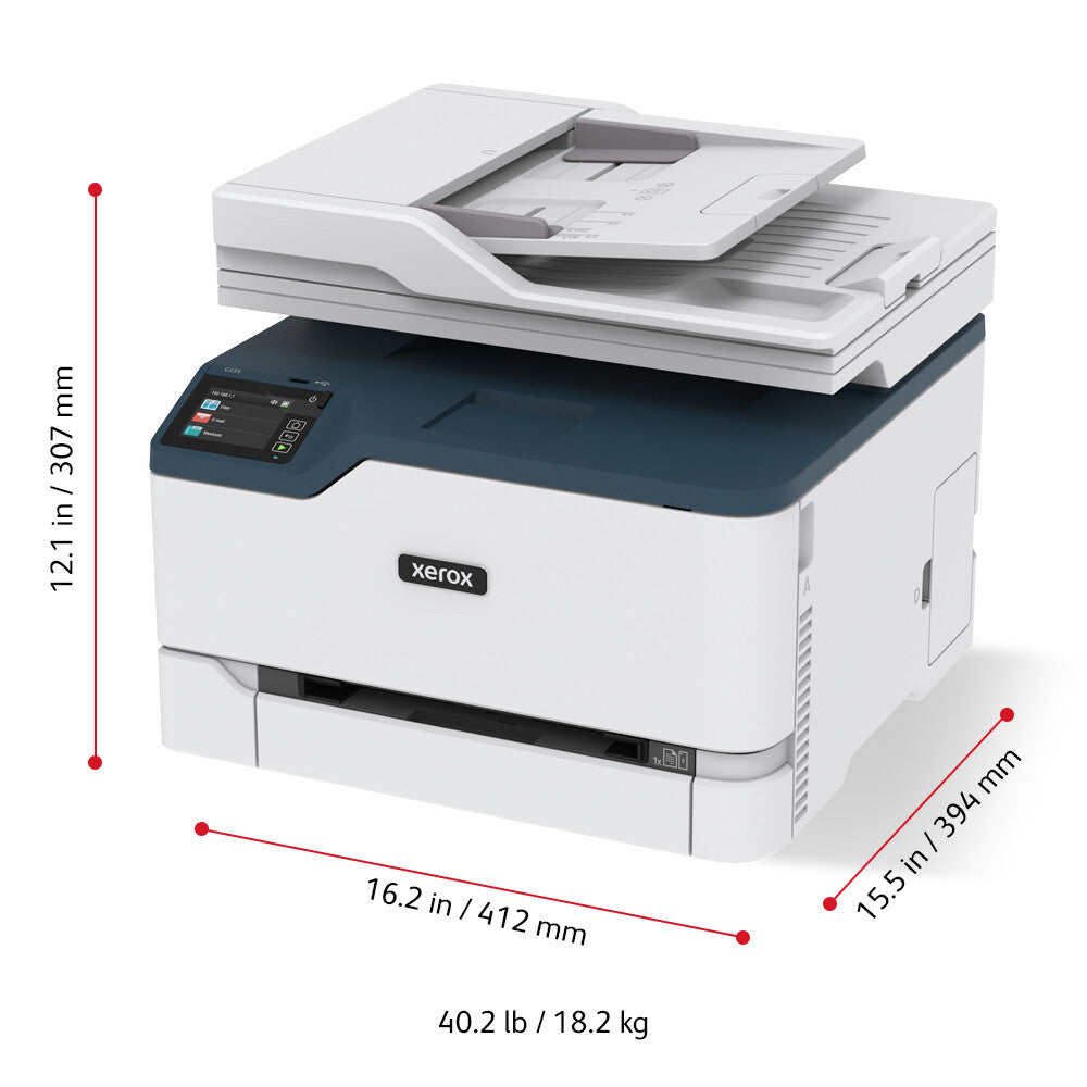Xerox C235 A4 22ppm Wireless Copy/Print/Scan/Fax PS3 PCL5e/6 ADF 2 Trays Total 251 Sheets UK