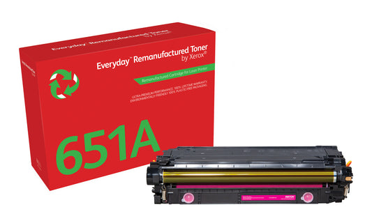 Everyday ™ Magenta Toner by Xerox compatible with HP 651A/ 650A/ 307A (CE343A/CE273A/CE743A), Standard capacity