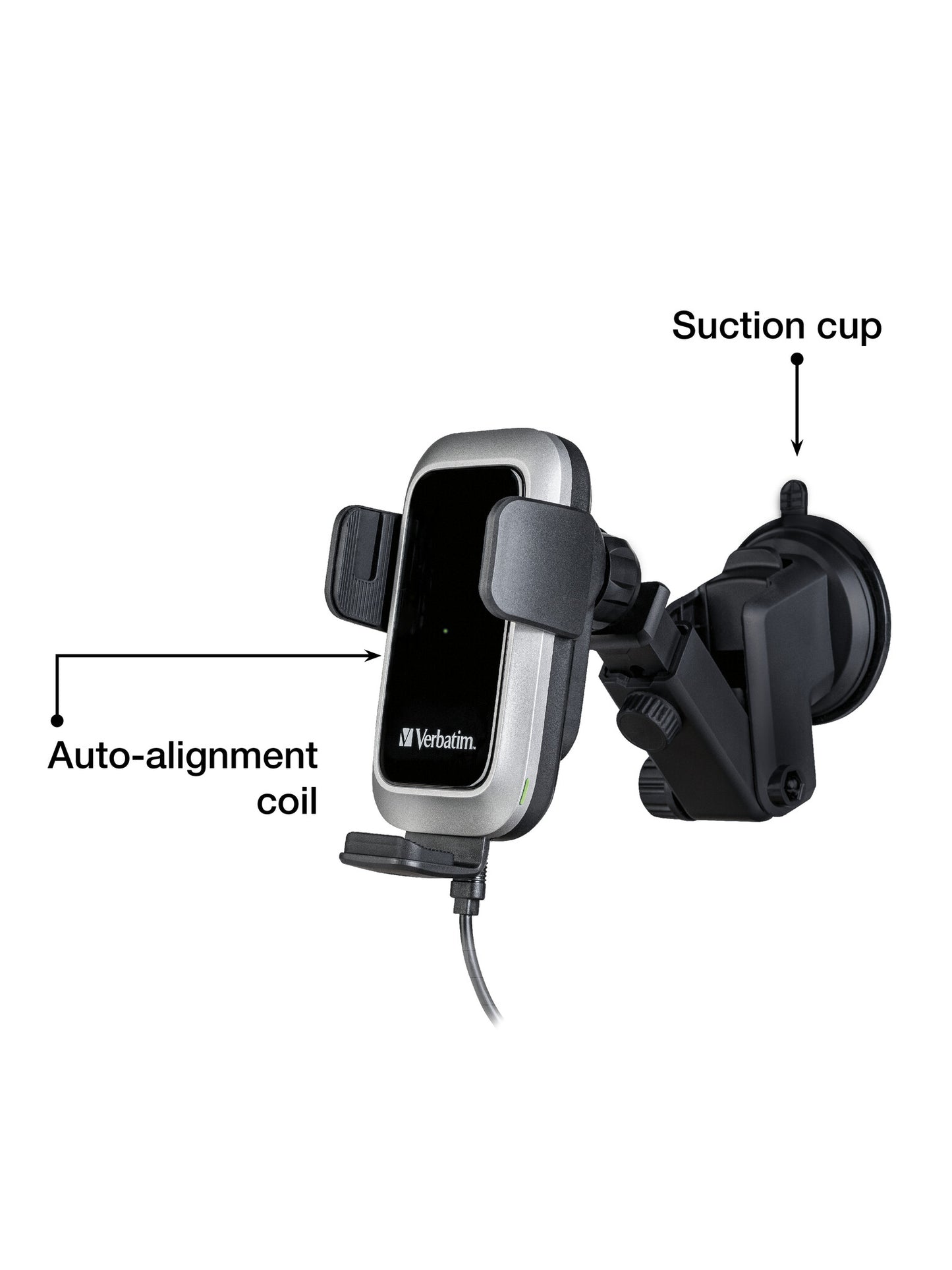 Verbatim FWC-03 Pro Qi Fast Wireless Autoladegerät retail Black