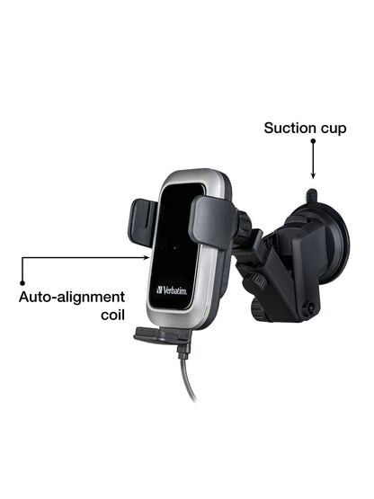 Verbatim FWC-03 Pro Qi Fast Wireless Autoladegerät retail Black