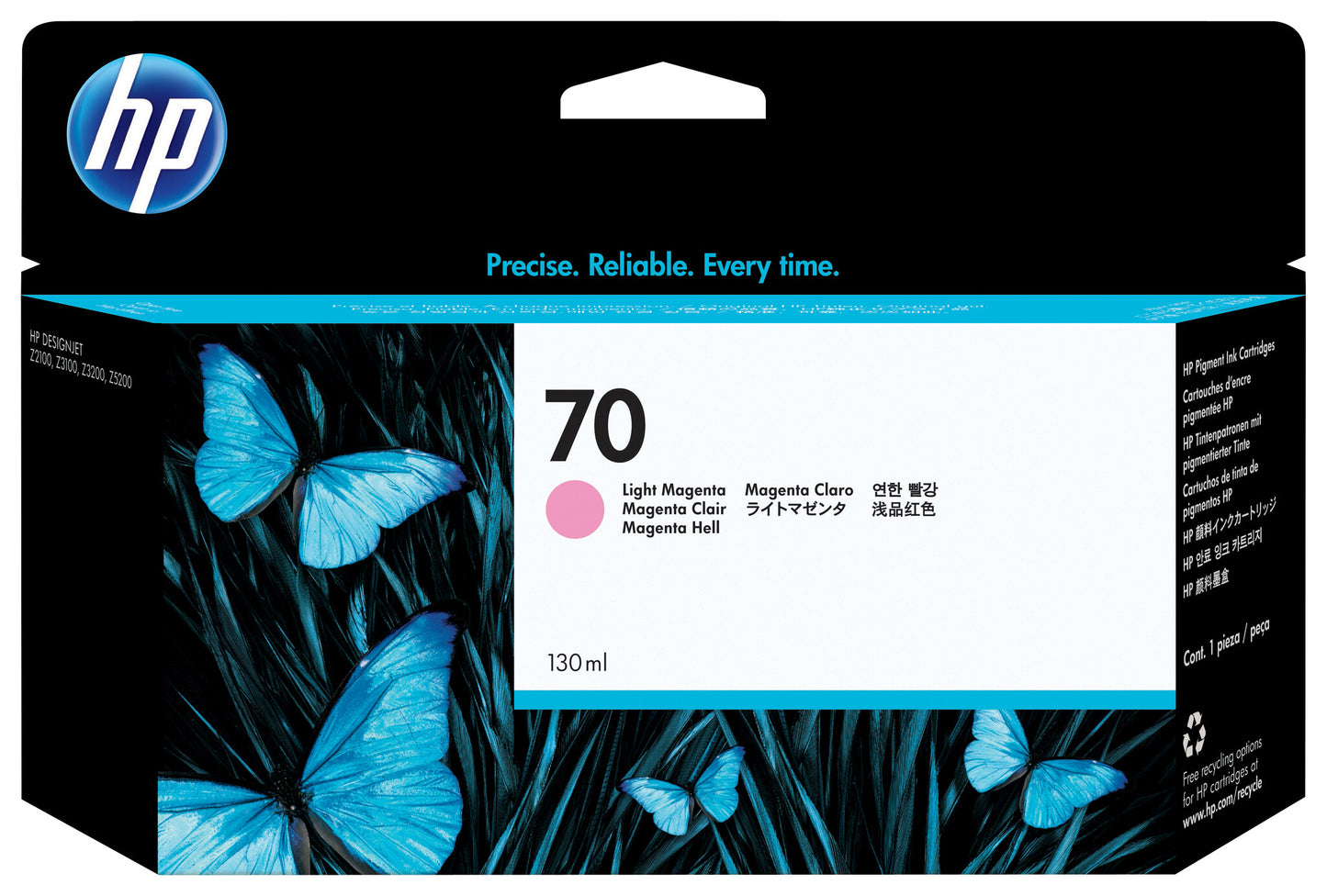 HP 70 130-ml Light Magenta Ink Cartridge