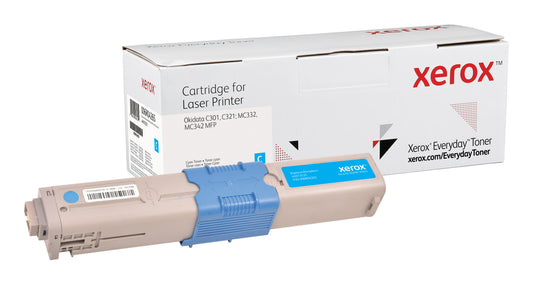 Everyday (TM) Cyan Toner by Xerox compatible with Oki 44973535, Standard Yield