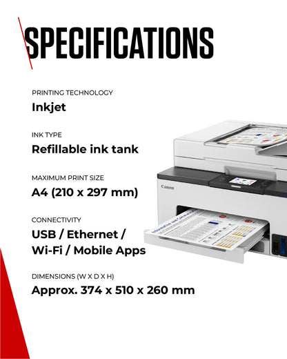 Canon MAXIFY GX2050 Inkjet A4 600 x 1200 DPI Wi-Fi