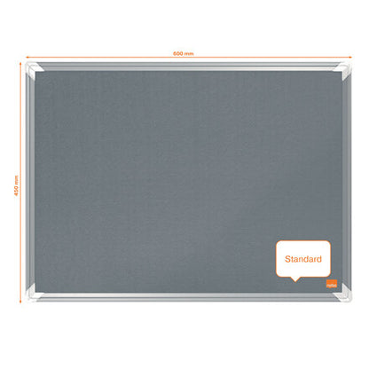 Nobo Premium Plus Felt Notice Board 600x450mm