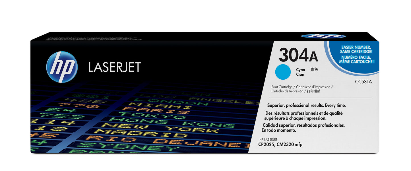 HP 304A Cyan Original LaserJet Toner Cartridge