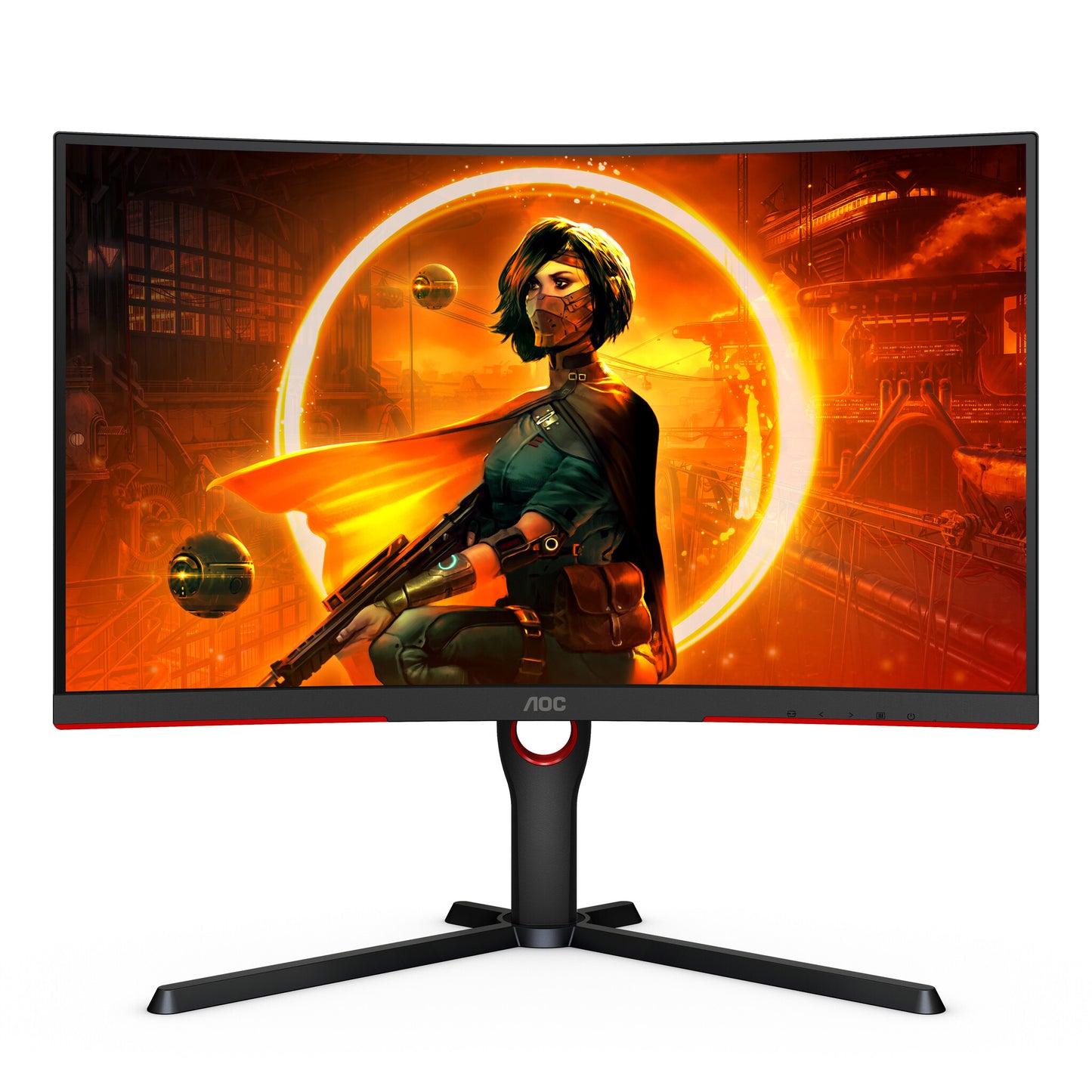 AOC CQ27G3SU/BK computer monitor 68.6 cm (27") 2560 x 1440 pixels Quad HD LED Black, Red