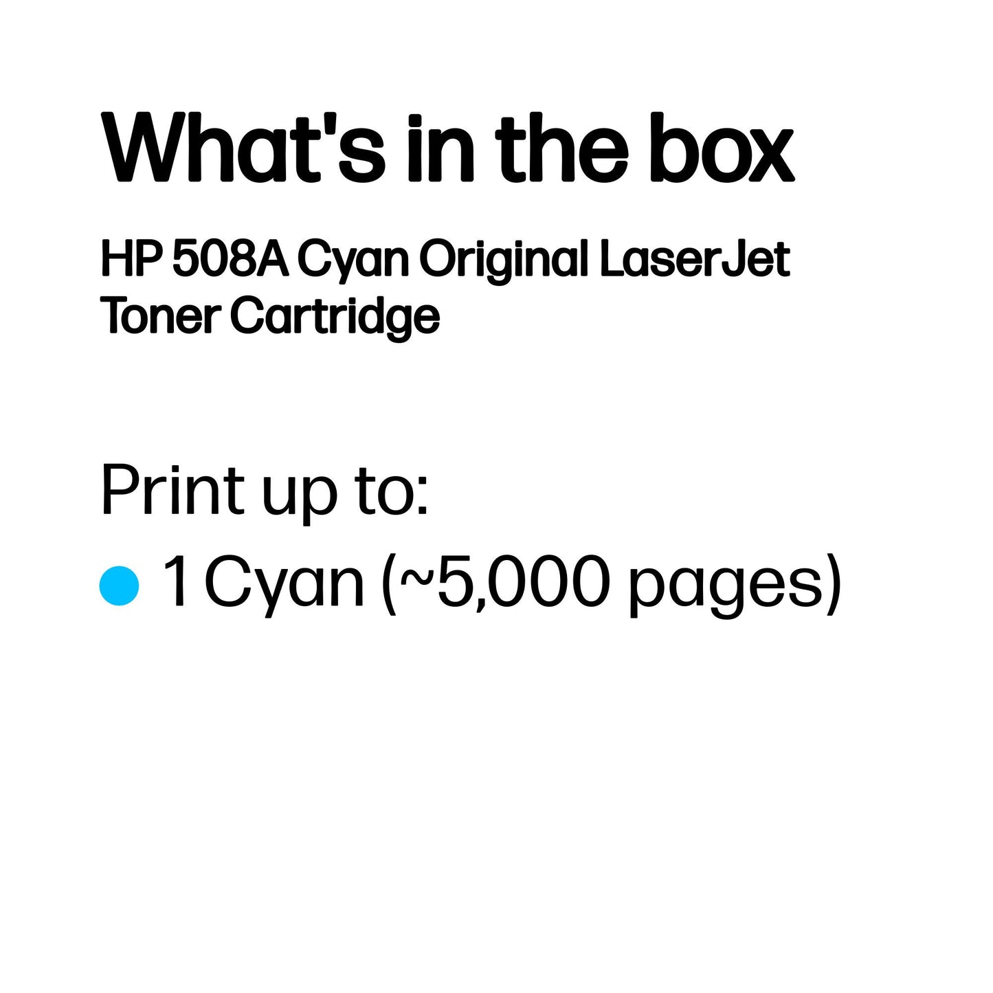 HP 508A Cyan Original LaserJet Toner Cartridge