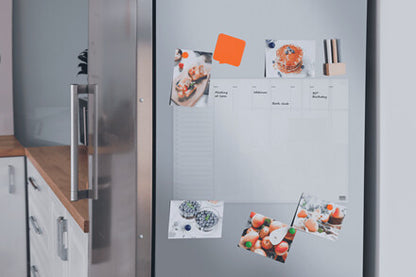 Nobo Transparent Acrylic Mini Whiteboard Weekly Planner Desktop or Wall Mounted A3