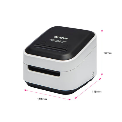 Brother VC-500W label printer ZINK (Zero-Ink) Colour 313 x 313 DPI 8 mm/sec CZ Wi-Fi