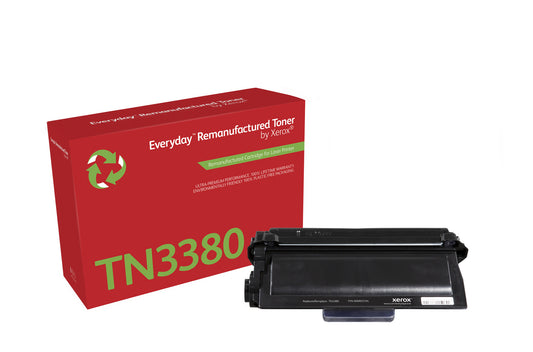 Everyday™ Mono Remanufactured Toner by Xerox compatible with Brother TN3380, High capacity