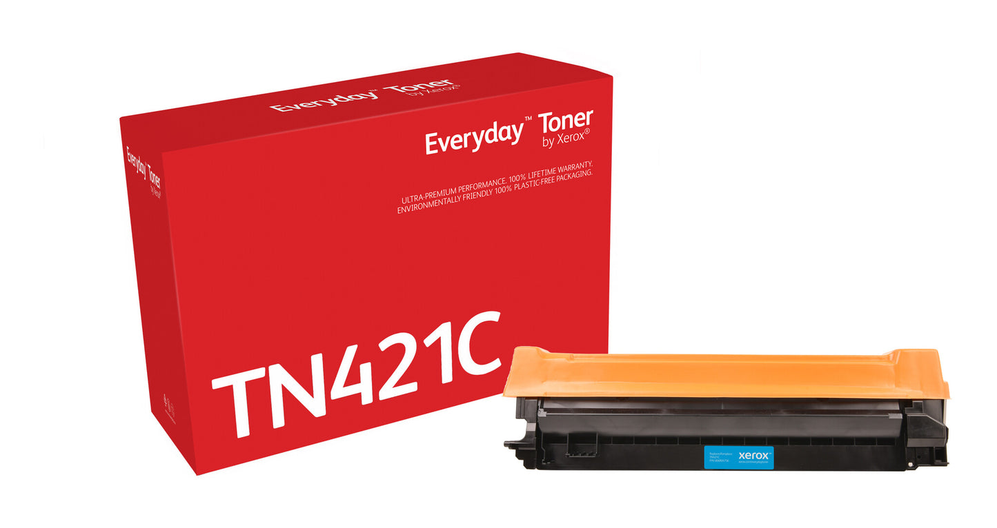 Everyday ™ Cyan Toner by Xerox compatible with Brother TN-421C, Standard capacity