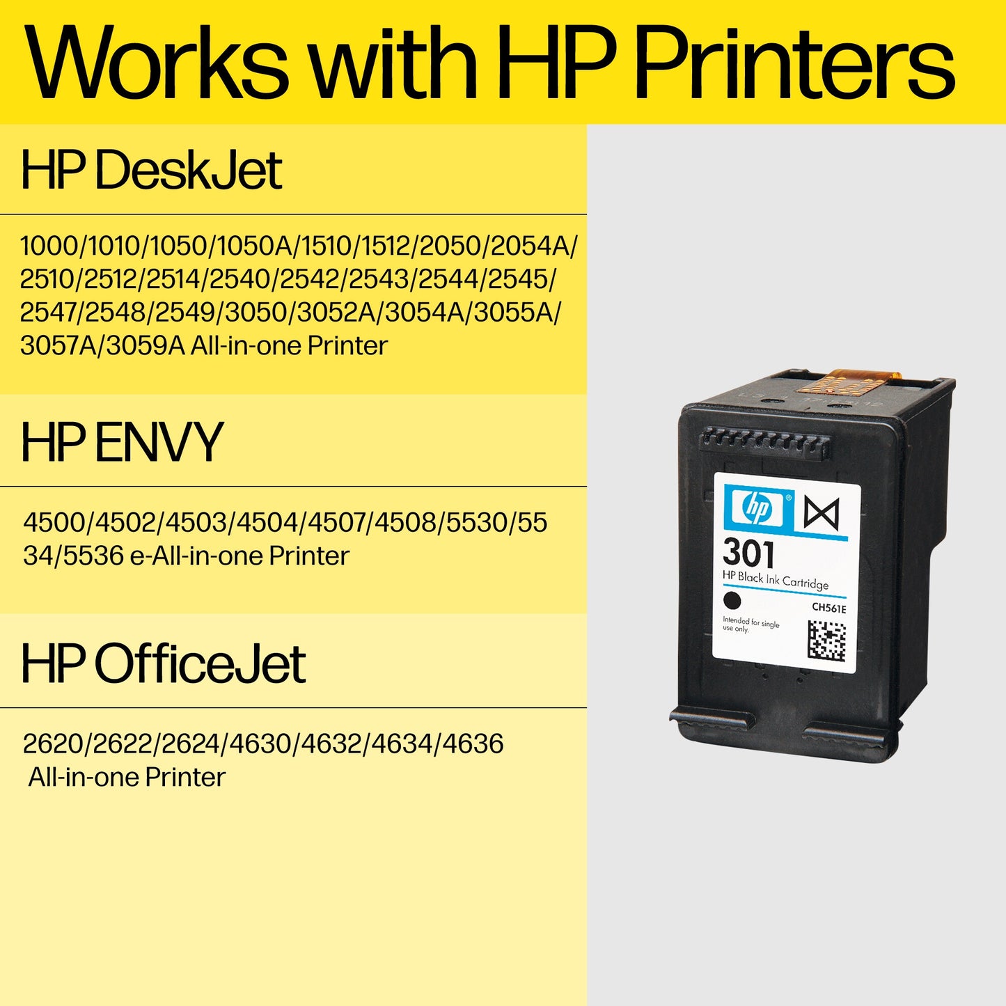 HP 301 Black Original Ink Cartridge