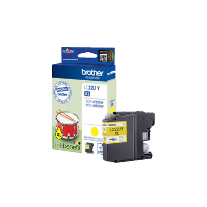 Brother LC22UY ink cartridge 1 pc(s) Original Yellow