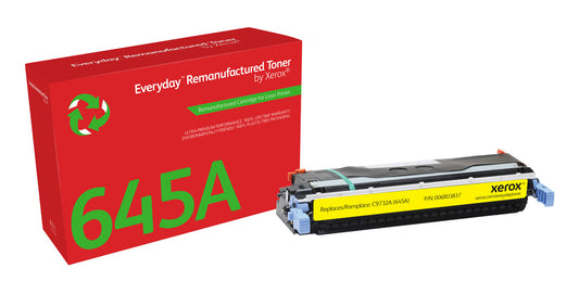 Everyday ™ Yellow Toner by Xerox compatible with HP 645A (C9732A), Standard capacity