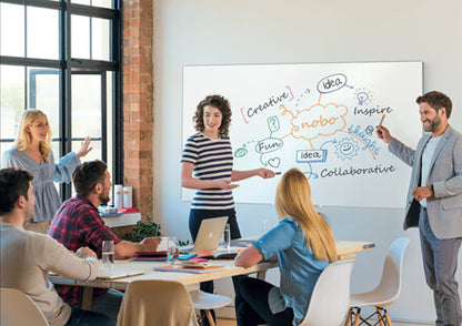 Nobo Impression Pro Widescreen Lacquered steel Magnetic Whiteboard 85" 188x106cm