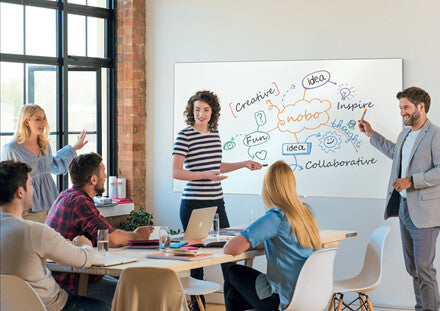 Nobo Impression Pro Widescreen Enamel Magnetic Whiteboard 70" 155x87cm