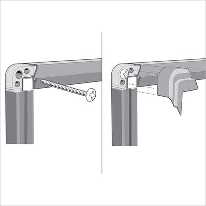 Nobo 1915199 insert notice board Grey Aluminium