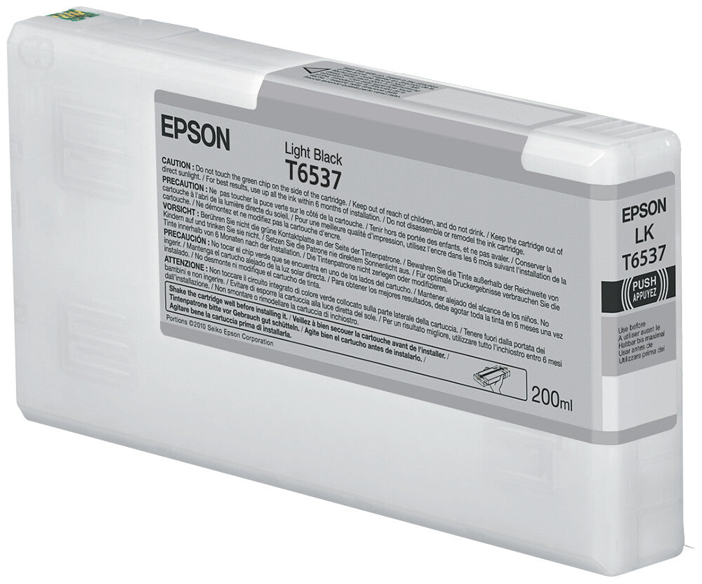 Epson T6537 Light Black Ink Cartridge (200ml)